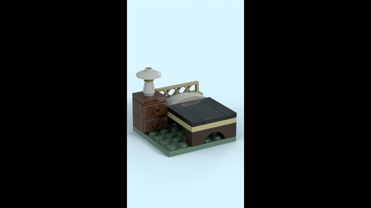 LEGO | Simple Bed and Nightstand (Build No.1134)