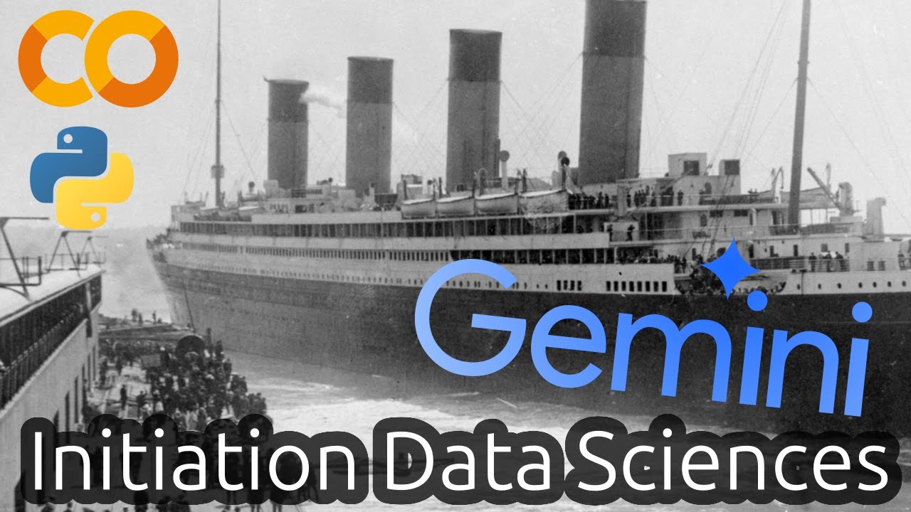 Initiation Jupyter notebooks, enquête Titanic (IA Gemini, Python, Colab)