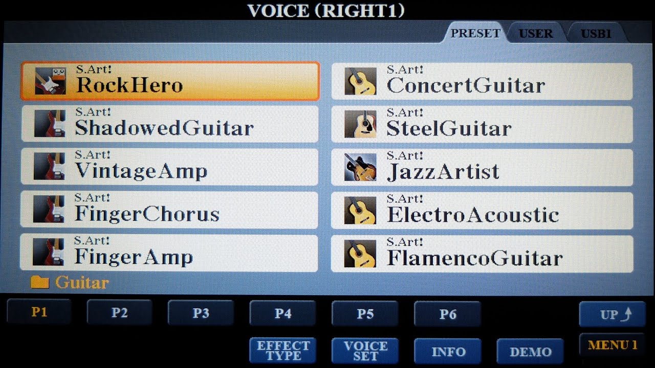 Yamaha PSR-S970 Voice Patch Demos P2: Guitar & Bass