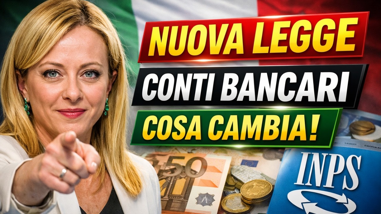 🚨 Nuova Normativa Bancaria Approvata Oggi – Cosa Cambia per il Tuo Conto Corrente | INPS