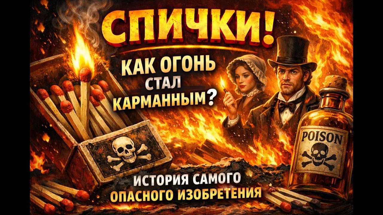 СПИЧКИ: Как огонь стал карманным? История самого опасного изобретения