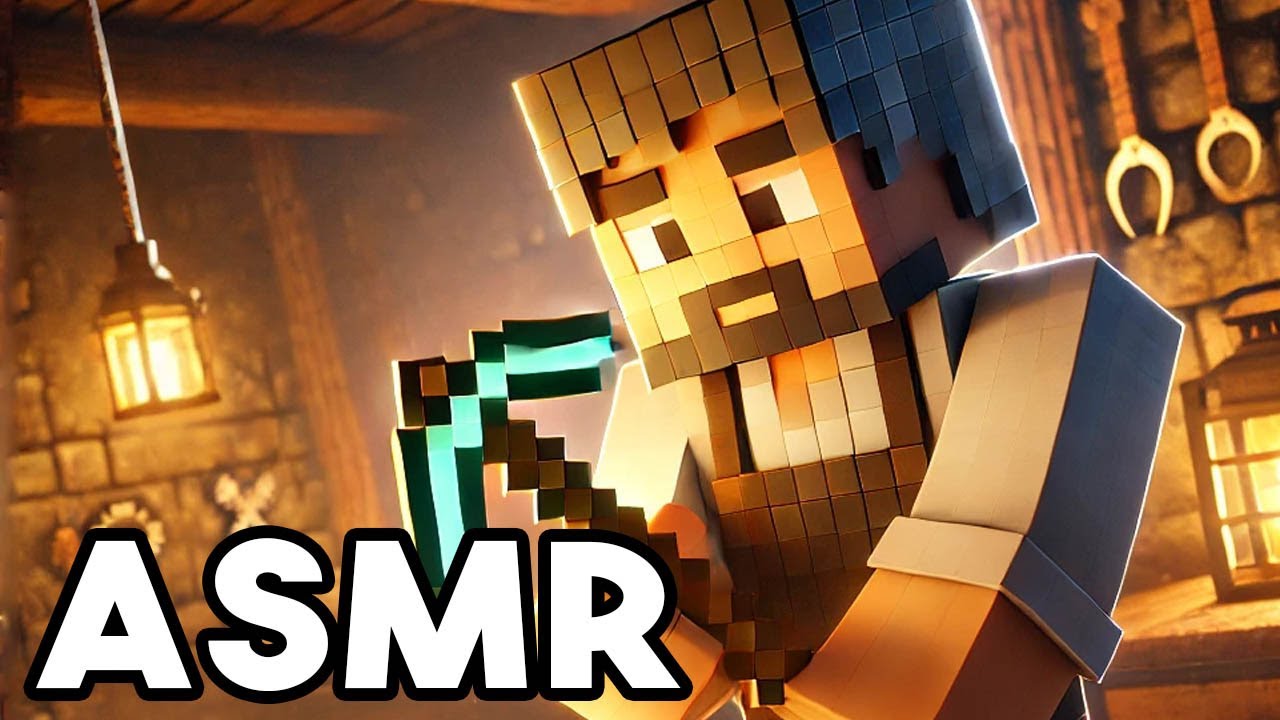 Minecraft ASMR Roleplay: Blacksmith Grades Your Pickaxe *RELAXING