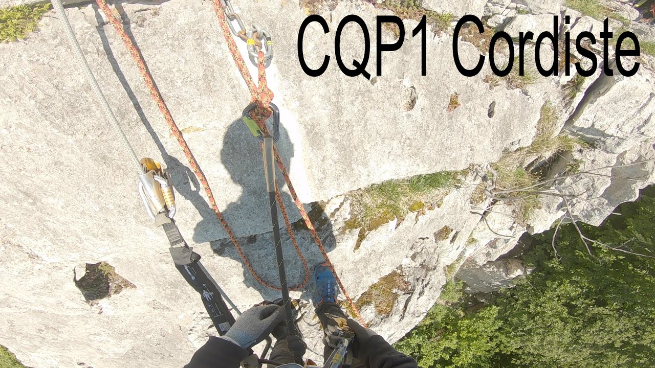 CQP1 Cordiste - Fractionnement et sangle de frottement
