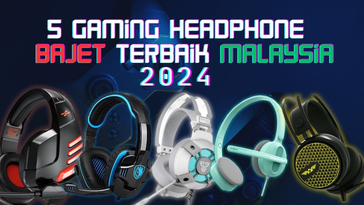Top 5 Gaming Headphone BAJET & MURAH Bawah RM100 | Headphone / Headset Gaming Bajet Terbaik