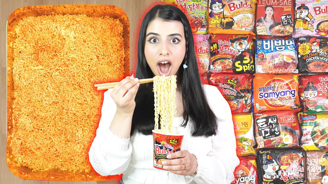 خلطت كل أنواع الاندومي 🍜🍜 | خليت الناس تتذوقه !! 😱