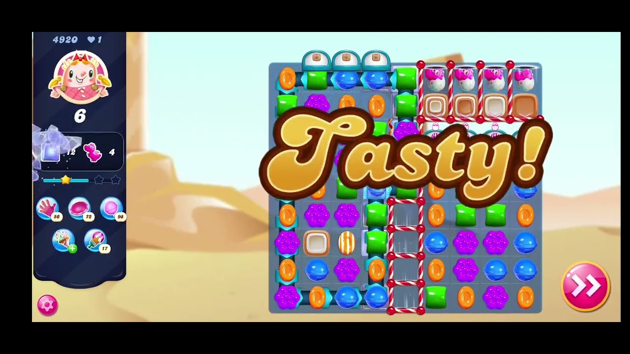 Candy Crush Saga level-4920// Nightmarishly Hard level
