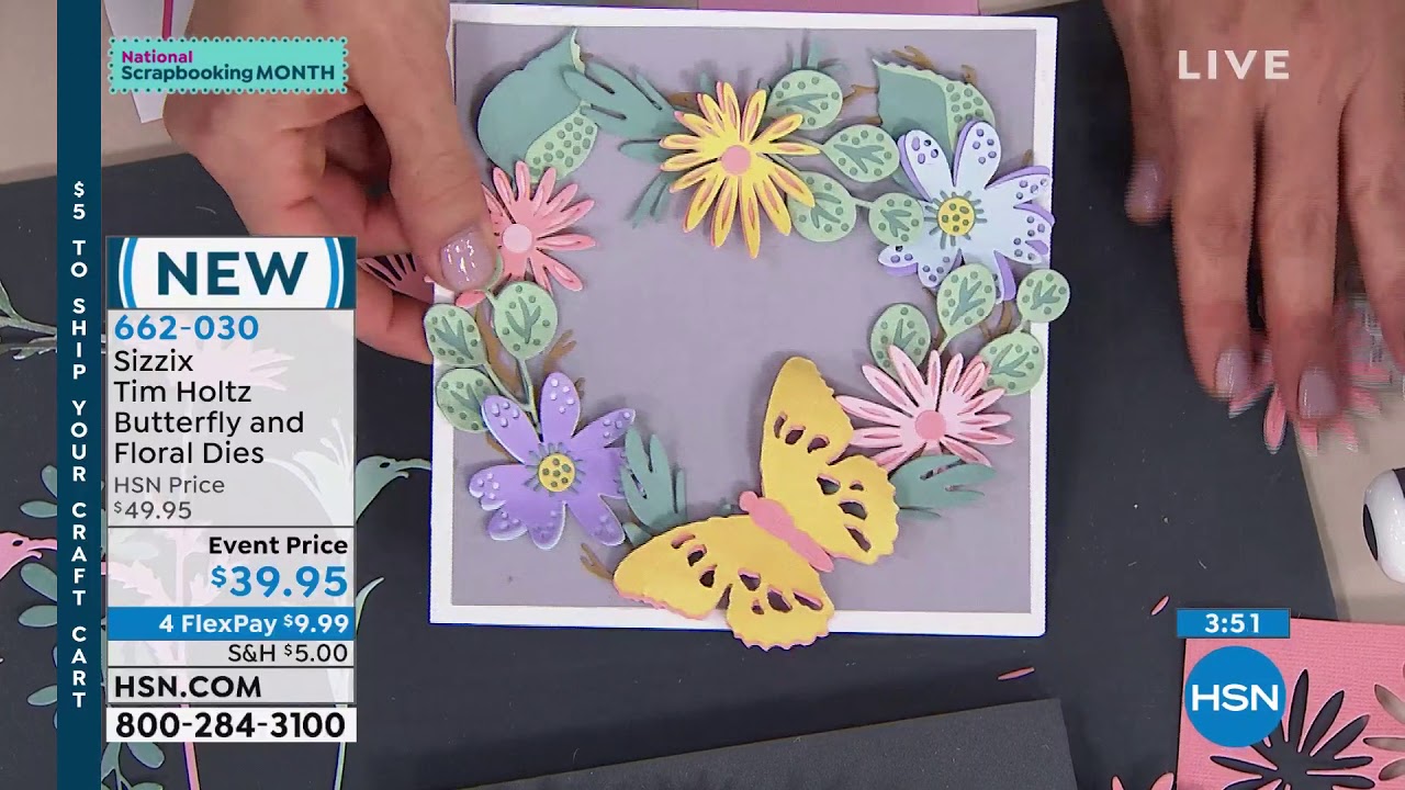 Sizzix Tim Holtz Butterfly and Floral Dies
