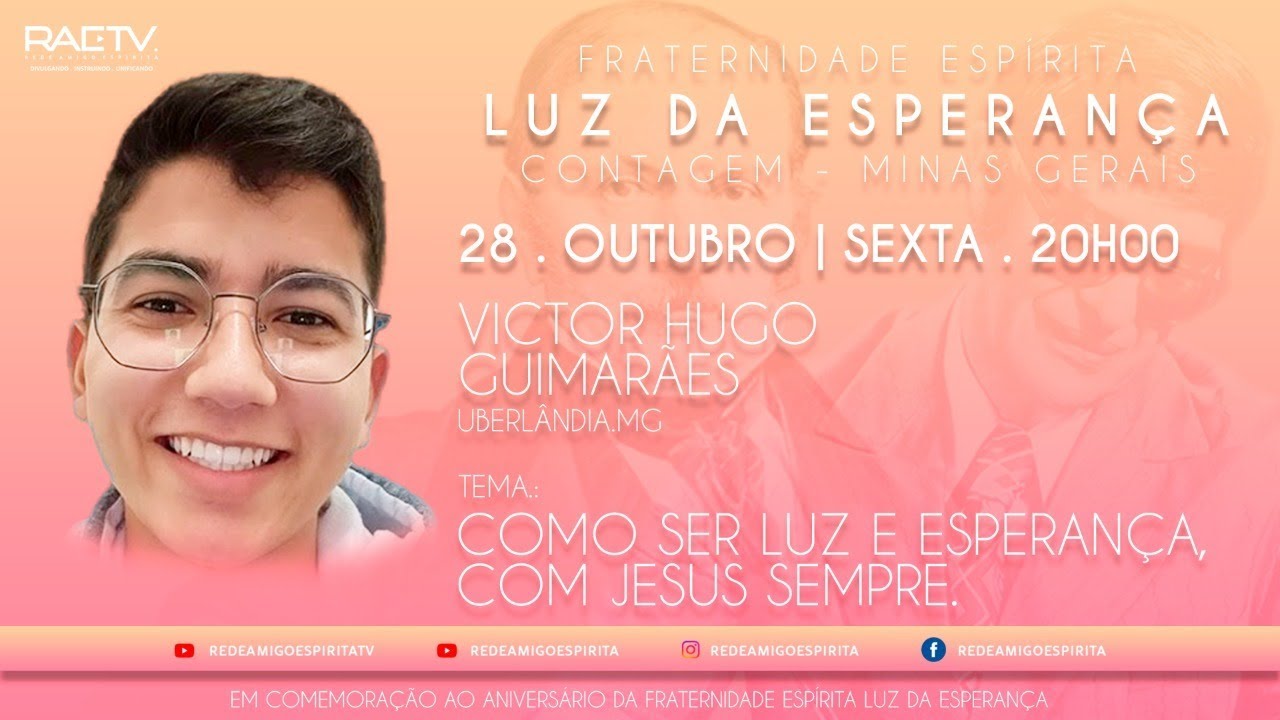 COMO SER LUZ E ESPERANÇA, COM JESUS SEMPRE - Victor Hugo (Menino)