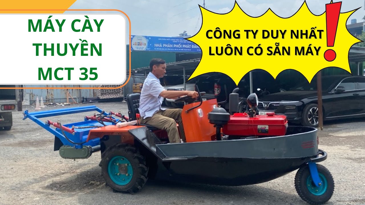 Anh Vinh đưa máy cày thuyền về  Hoàng Sơn - Nông Cống - Thanh Hóa chỉ sau 15 phút chạy thử