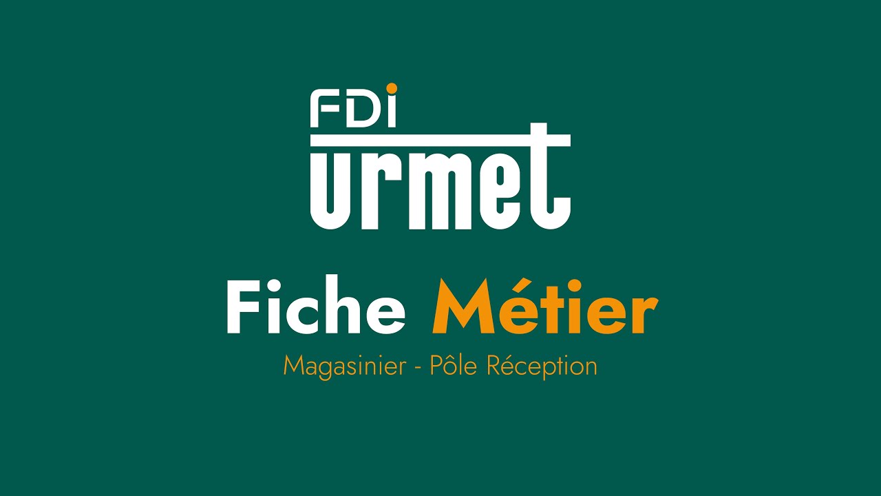 Fiche Métier | Magasinier - Pôle Réception