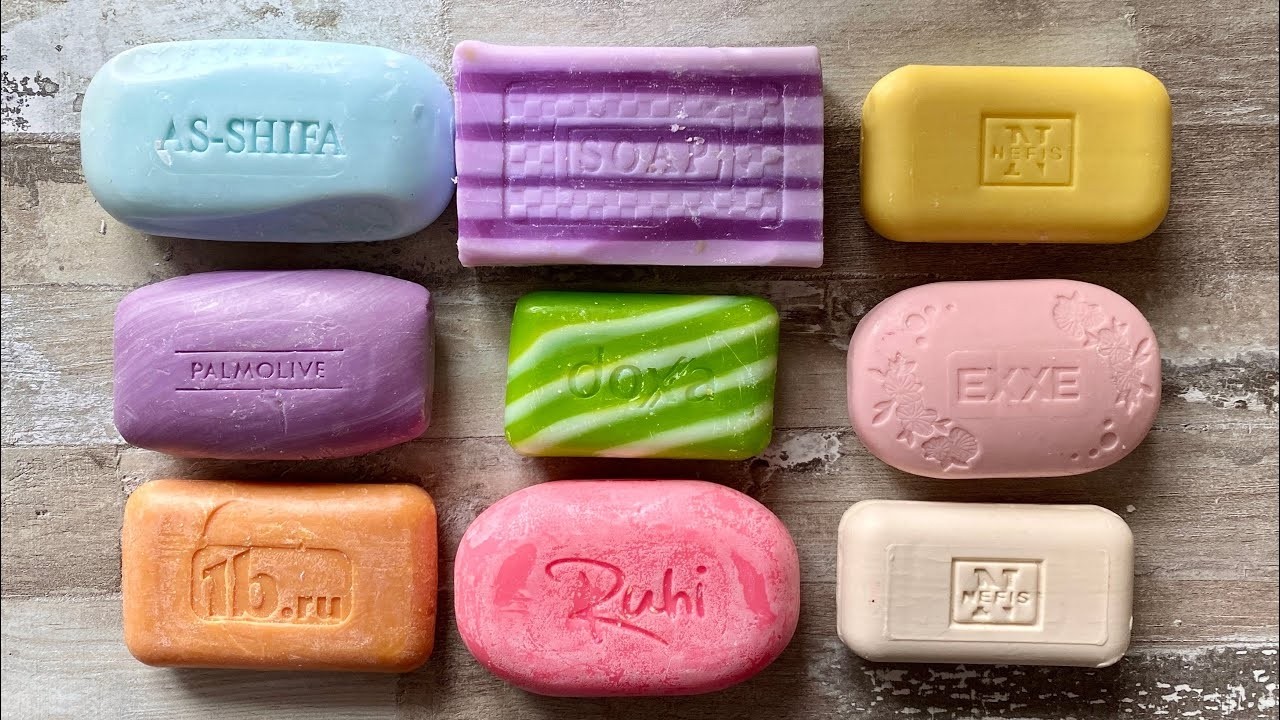 ★ASMR SOAP★Compilation set★Crushing soap★💗 Cutting soap cubes 💕