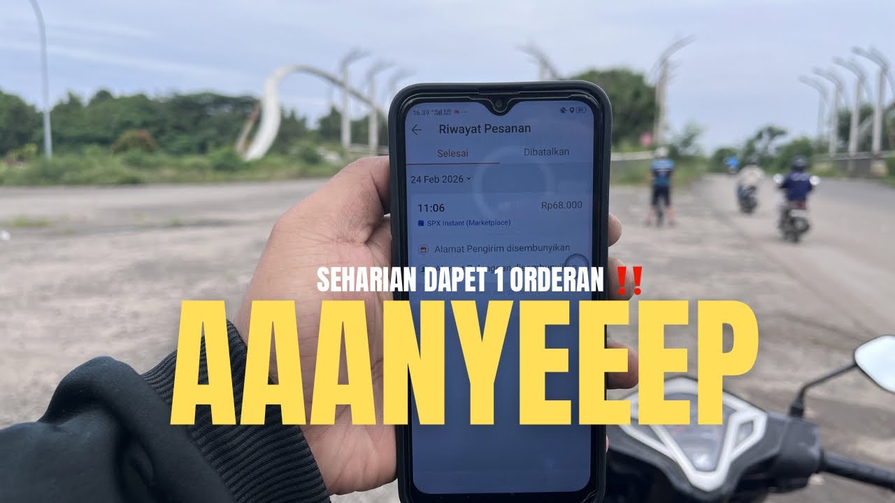 ANYEP PARAH | SEHARIAN NARIK CUMAN DAPET 1 ORDERAN ‼️🥲 #drivershopeefood 