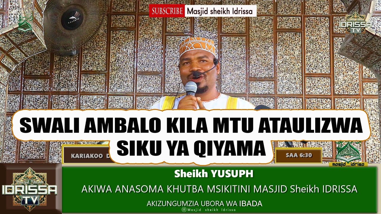 NAMNA GANI TUMESHUGHULISHWA MPAKA HATUFANYI TENA IBADA