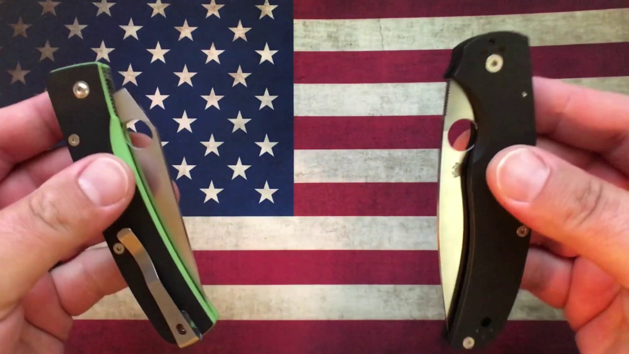 New Spyderco Native Chief vs Manly Peak! ------- Knife Strife volume #1