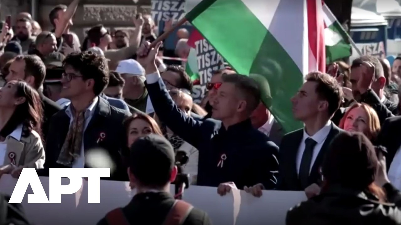 WATCH: Huge Crowds March in Hungary’s Budapest Backing Opposition Challenger | APT