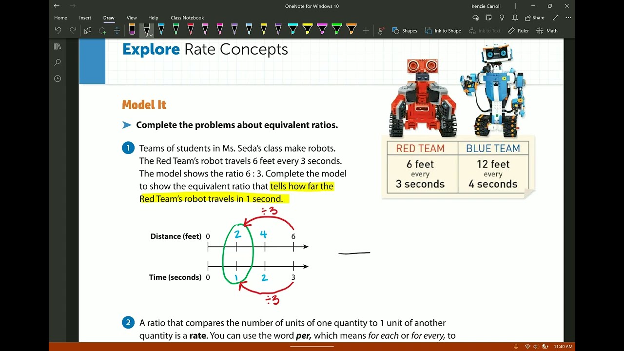 Lesson 15: Session 1 - Explore Rate Concepts