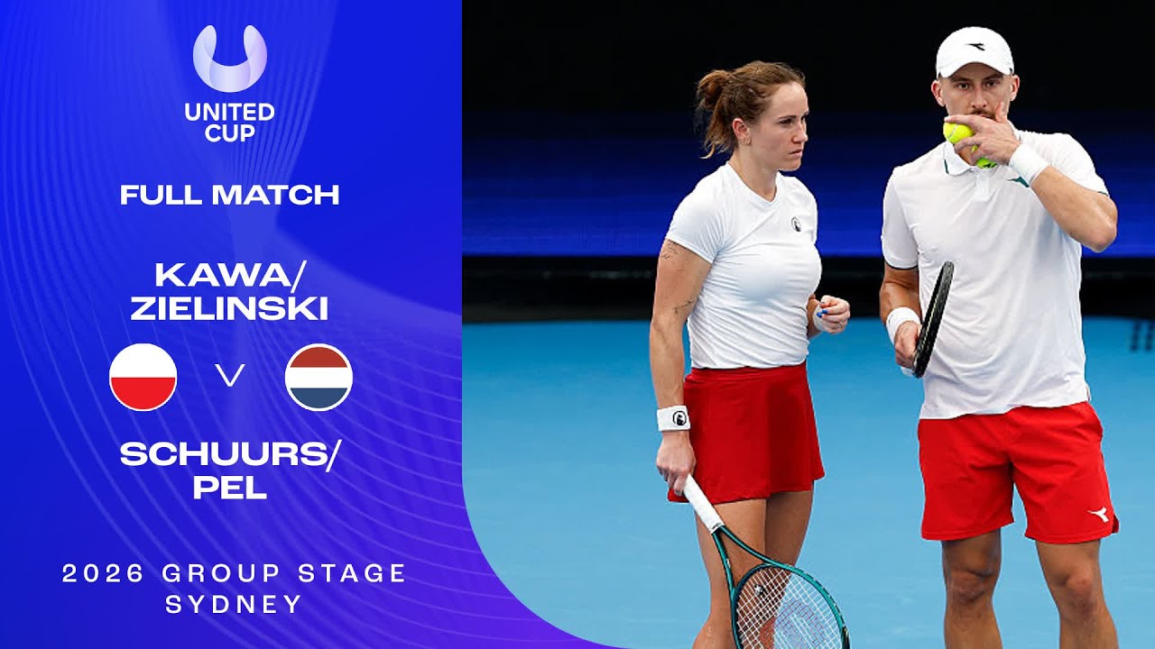 Zielinski/Kawa v Pel/Schuurs Full Match United Cup 2026 Group F