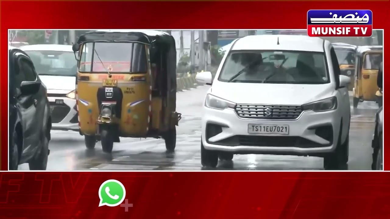 Orange Alert for Five Telangana Districts, Heavy Rain Forecasted