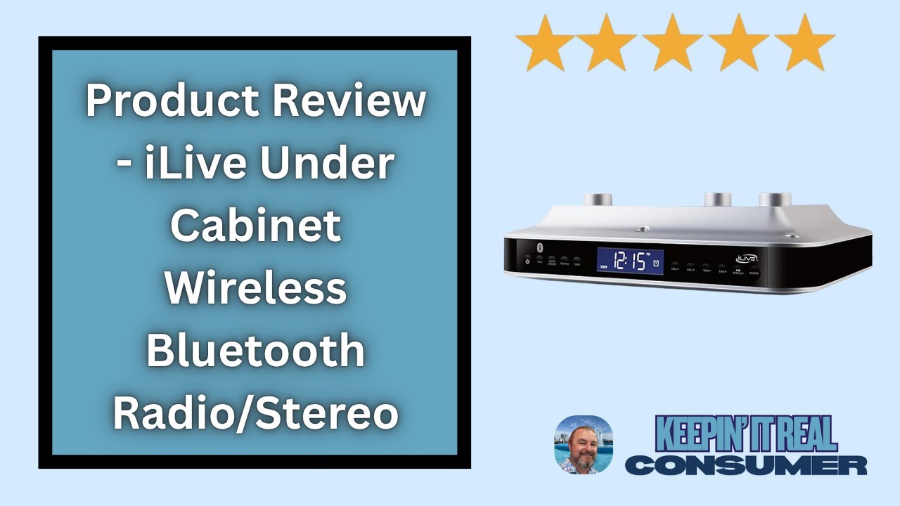 iLive Under-Counter Bluetooth Speaker Review | Alarm Clock, FM Radio & Kitchen Sound Upgrade