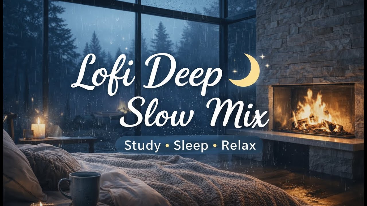Lofi Deep Slow Mix 🌙 (No Lyrics) | Late Night Chill Beats for Study / Sleep / Relax