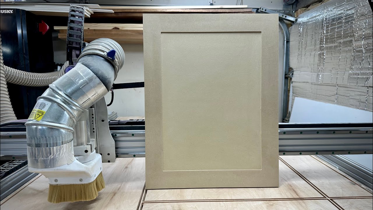 One piece MDF cabinet doors in process!