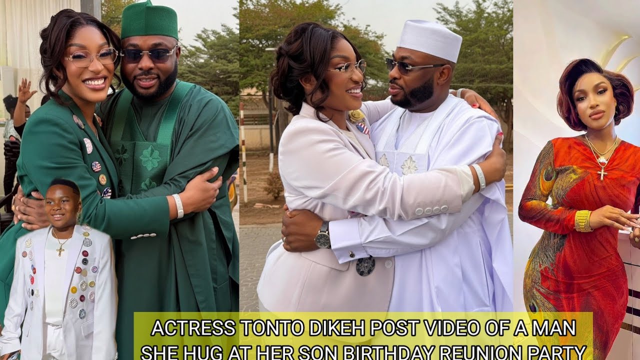 Tonto Dikeh React To She & Churchill Hugged At Their Son Birthday Reunion Reveal IT Churchill Uncle