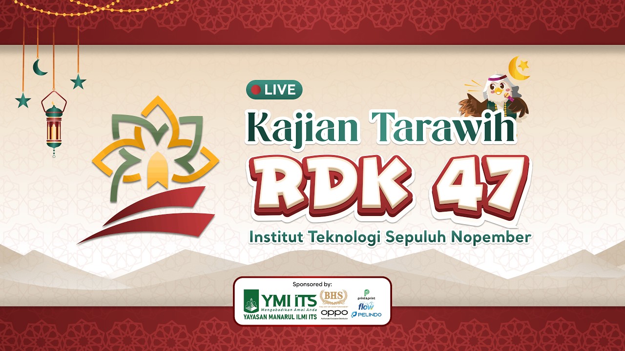 Ramadan Public Lecture | Prof. Mochammad Amin Alamsjah, Ir., M.Si. | Rabu, 4 Maret 2026 | RDK 47 ITS