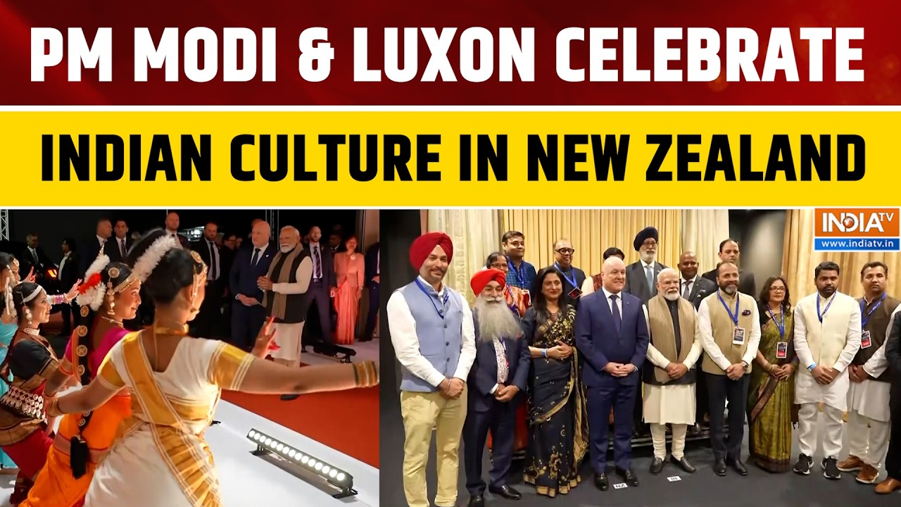 PM Modi Watches Bharatanatyam Performance with PM Luxon During New Zealand Visit | World News