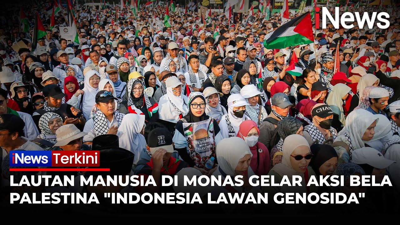 Ribuan Orang Padati Patung Kuda dan Monas Gelar Aksi Bela Palestina | iNews Terkini (12/10)