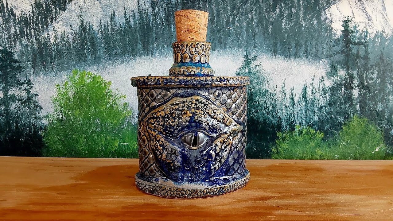 Flasks! Pottery tutorial on handbuilding dragon flasks.