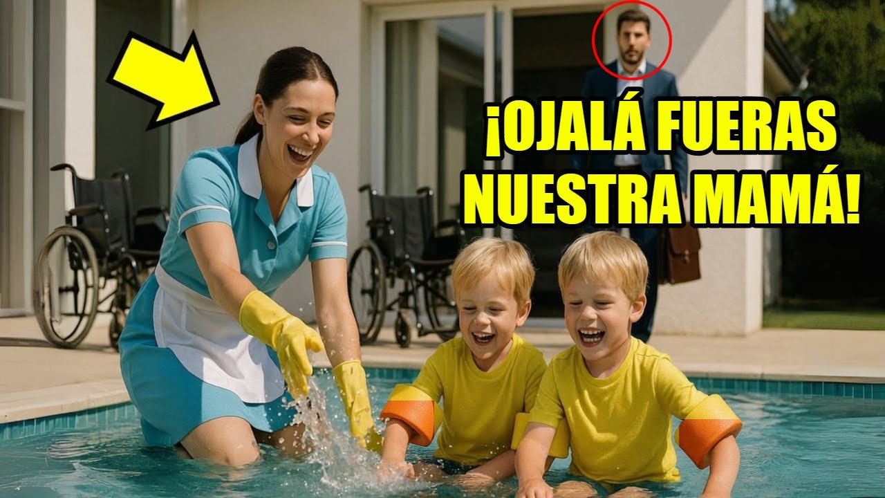 GEMELOS del Millonario Nunca Reían — Lo que hizo la Criada en la Piscina Lo Dejó Sin Palabras