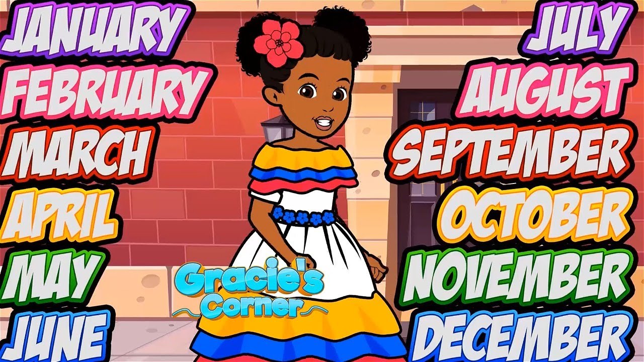 Months of the Year | English and Spanish by Gracie’s Corner | Nursery Rhymes + Kids Songs