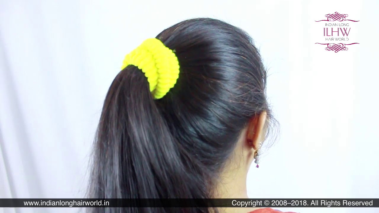 ILHW Rapunzel Sunila's High Ponytail Making, Flaunting, Opening & Hair Brushing