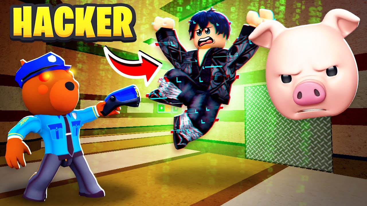 I CAUGHT A HACKER IN ROBLOX PIGGY BOOK 2..