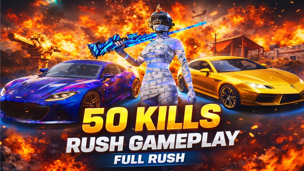 50 KILLS 🔥 FULL RUSH GAMEPLAY | PUBG MOBILE
