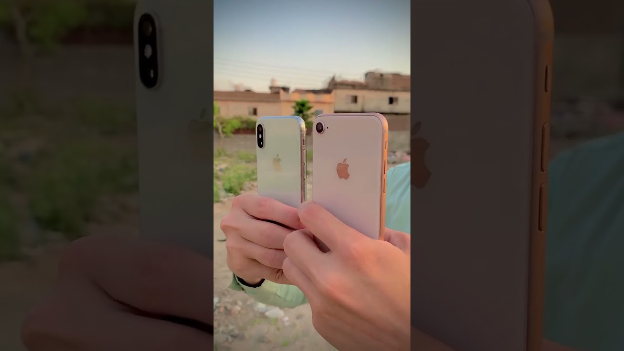 iPhone X Vs IPhone 8 Comparison🔥📸🖤🙃Camera Test✅🎥📲#cameraman #informativevideo
