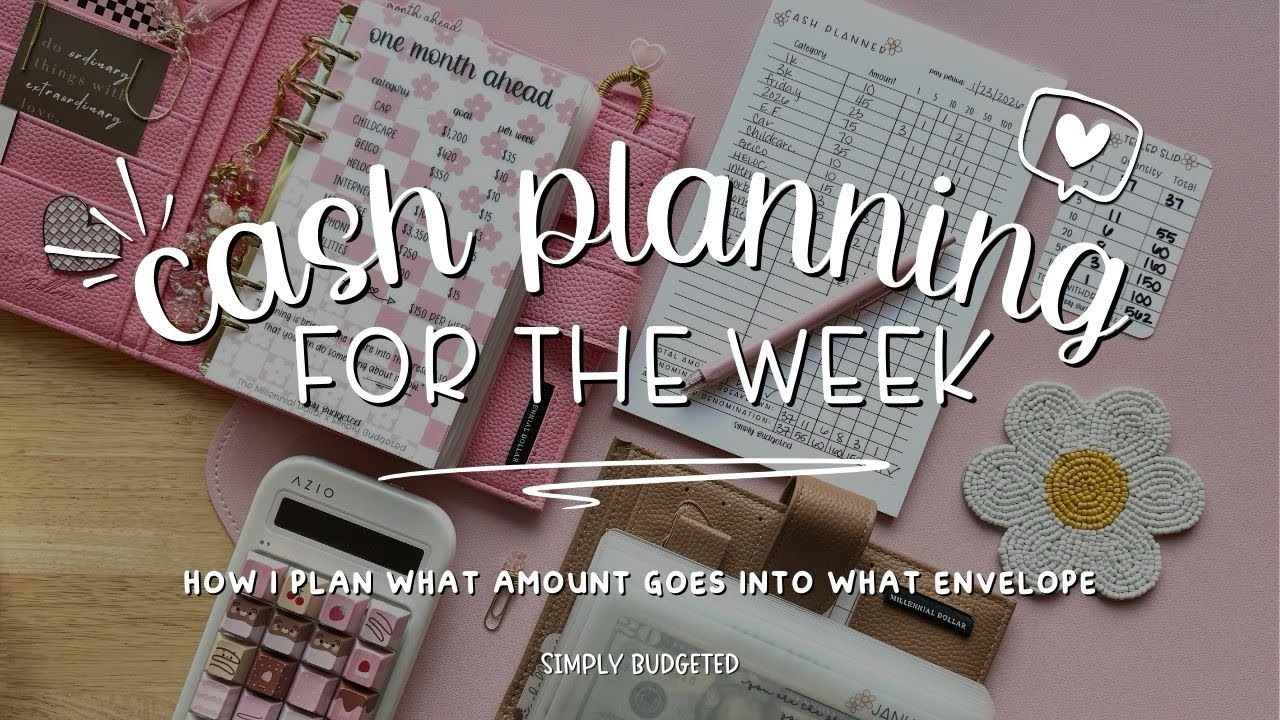 How I cash plan for the week | Simple & Intentional #cashstuffing #savingschallenges