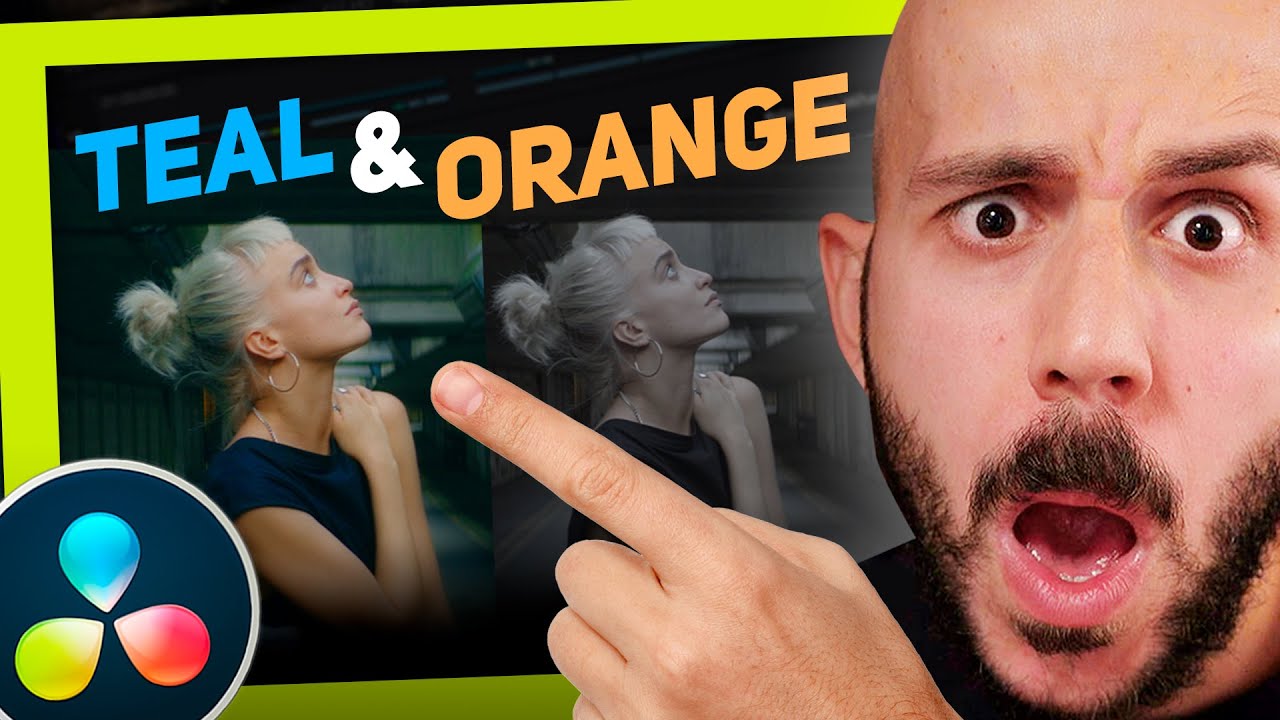 ¡COLOR DE CINE! 🔥 Consigue el estilo TEAL & ORANGE en DAVINCI RESOLVE 17 con COLOR GRADING