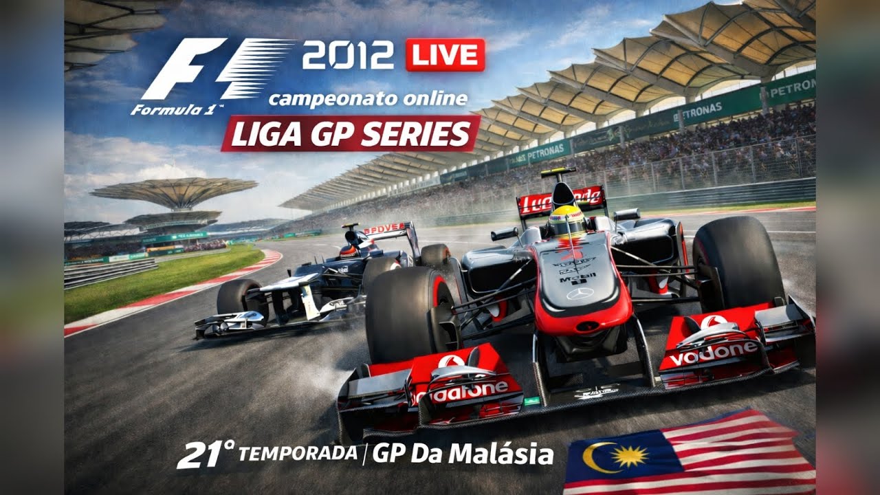 F1 2012 - LIVE - CAMP.ONLINE LIGA GP SERIES - GP DA MALASIA (ONBOARD)
