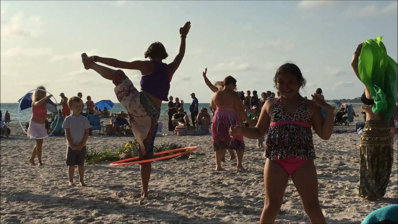 Dancing at Nokomis Beach, May 21, 2016. #NokomisBeach, #drumcircle, #florida