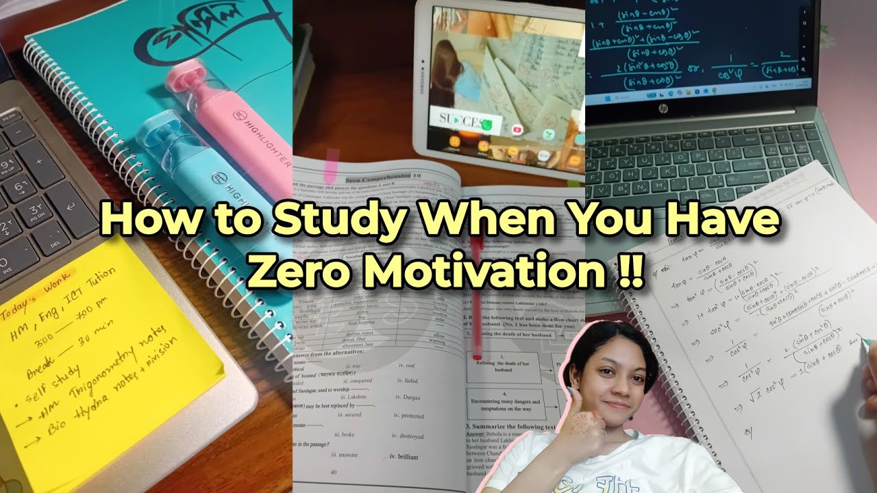 Zero Motivation? Try These Study Hacks 😭📚
