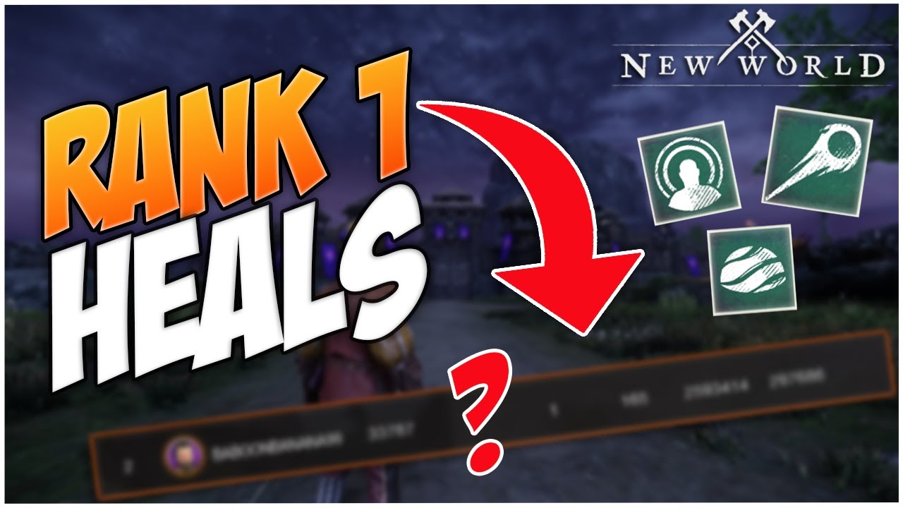 HOW I GOT RANK 1 AS A HEALER AGAINST THE BEST COMPANY ON CAMELOT | New World MMORPG