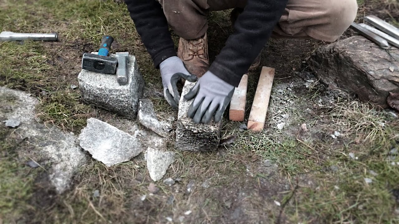 Splitting & Dressing Granite Stone