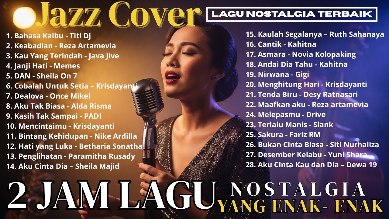 🎵2 JAM LAGU NOSTALGIA 90 an dan 2000 an LEGENDARIS Yang Enak Enak Didengerin | Jazz Cover | SONORY