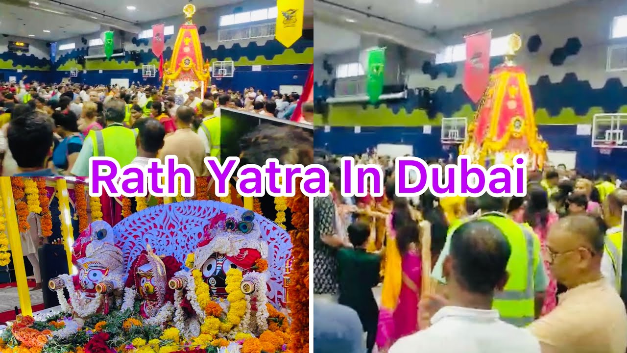 Happy Rath Yatra 🙏🙏#Rath Yatra In Dubai  JayJagannath 🌸🙏🙏