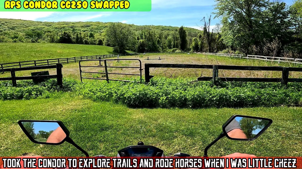 (E14) RPS Condor CG250 exploring trails and rode horses when I was a little Cheez