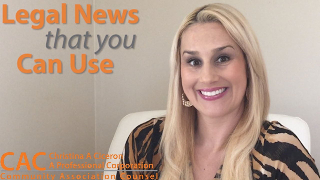 Legal News You Can Use &ndash; Secondhand Smoke in Community Associations