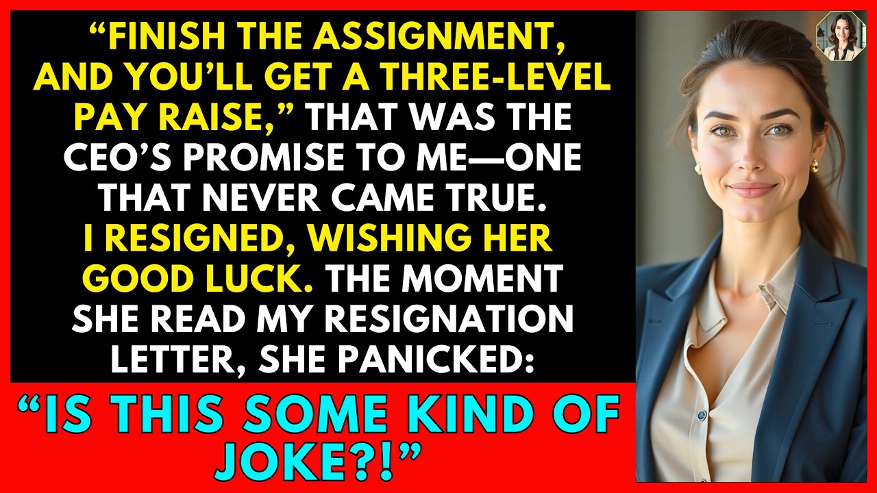 CEO Broke Her Promise to Me — My Resignation Letter Left Her Panicked.
