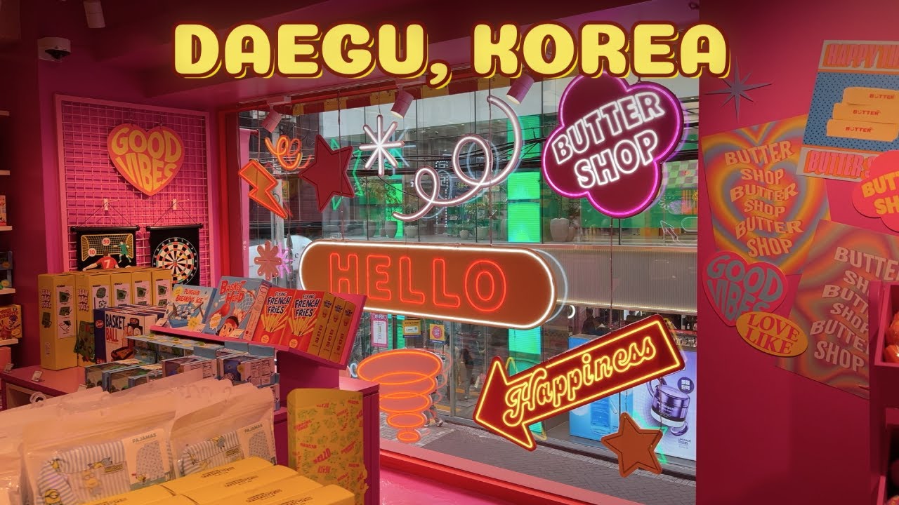 4k Walking Tour - Daegu, Korea - Fancy Stores