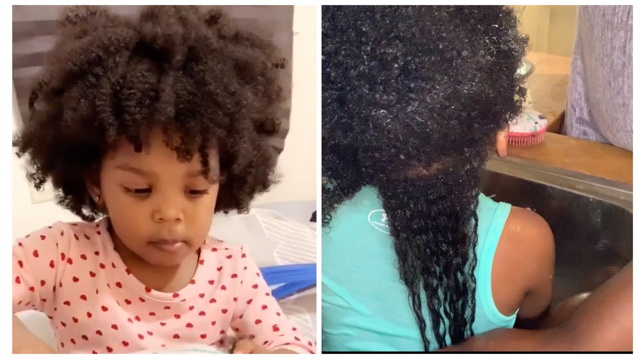 Kids Kinky Hair Weekly Wash & Style Routine | for Little Girls